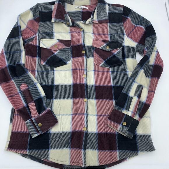 O’Neill Top Plaid Fleece with Pockets Outdoor Gorpcore Chore M - Picture 1 of 8